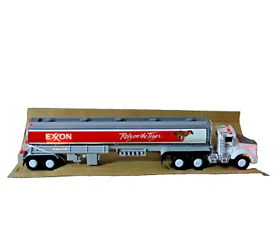 1990 Exxon Toy Tanker Truck ~ Rely On The Tiger ~ Sound & Lights Up Plastic IOB • $51.30