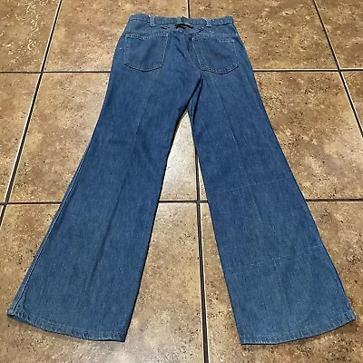 Vintage 70's Levi's Buckle Back Jeans Women's Size 27x30 Blue • $99.95