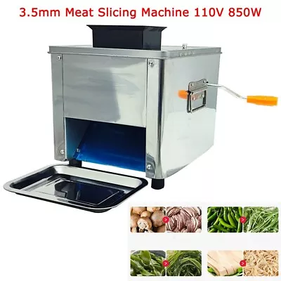 Desktop Electric Meat Slicing Shredding Cutting Machine 3.5mm Meat Cutter Slicer • $178.20
