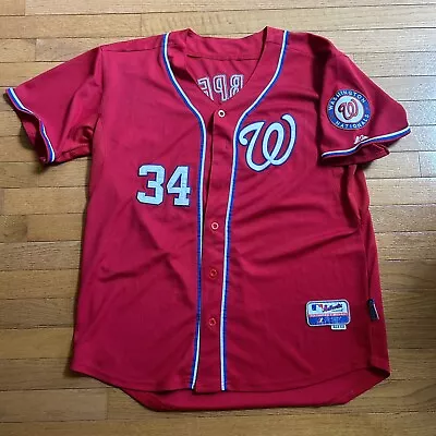 Majestic Washington Nationals Bryce Harper Embroidered MLB Jersey - Size 50 • $25