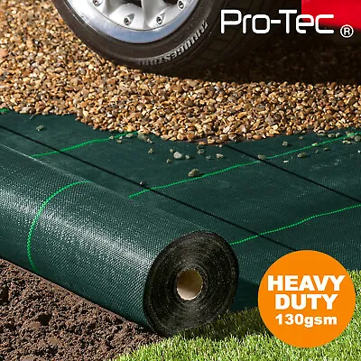 130gms Commercial Weed Control Fabric Super Heavy Duty Garden Landscape Membrane • £159.95