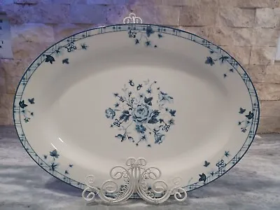 Laura Ashley Sophia 14 3/8  Blue And Floral Platter • $36