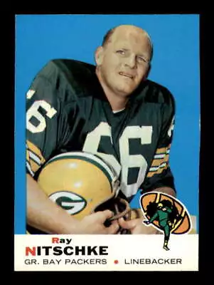 1969 Topps #55 Ray Nitschke NM/NM+ Packers 555825 • $67.50