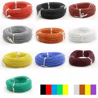 0.08mm UL Stranded Silicone Soft Cable Tinned Copper Wire 17/15/13/11/7/6/4/2AWG • $329.05