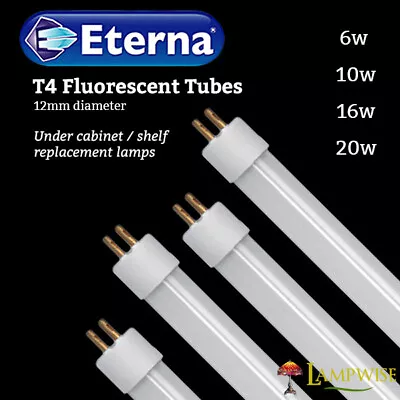 £14.95 • Buy Eterna T4 Fluorescent Tube Under Shelf Cabinet Lighting 6W 10W 16W 20W 3400K