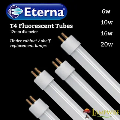 Eterna T4 Fluorescent Tube Under Shelf Cabinet Lighting 6W 10W 16W 20W 3400K • £14.95