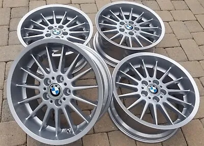 BMW E24 M6 E28 M5 E38 750iL E34 OEM 18x8 Style 32 Silver Wheels Rims *RESTORED* • $2179