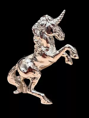 Silver Unicorn Radiator Mascot Hood Ornament 4 1/8  - No Base • $9.99