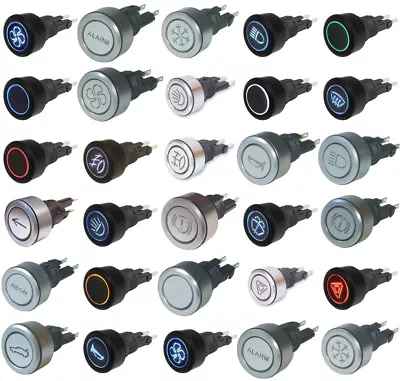 £31.95 • Buy Quality Savage Push Button Switch - Silver Black - Van Marine Race Rally Kit Car