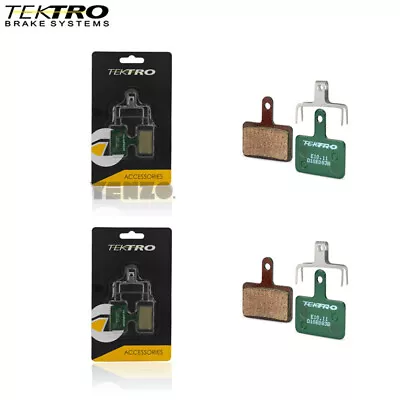 2Pairs Tektro E10.11 Metal High Performance Disc Brake Pads Auriga Draco Shimano • $13.49