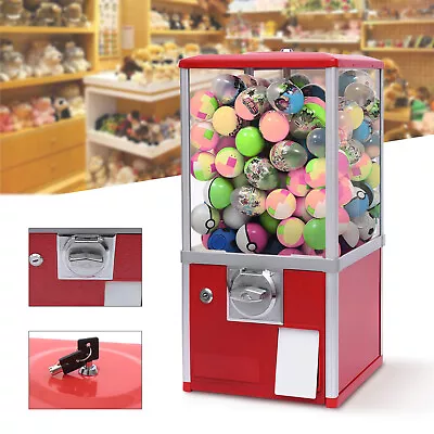 $109 • Buy Gumball Machine Vintage Candy Vending Dispenser Coin Bank Big Capsule 1.1-2.1 