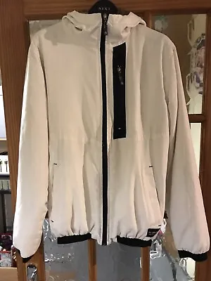 Twisted Soul Jacket Size Small S White Mens Hooded Short Jacket • £2.99