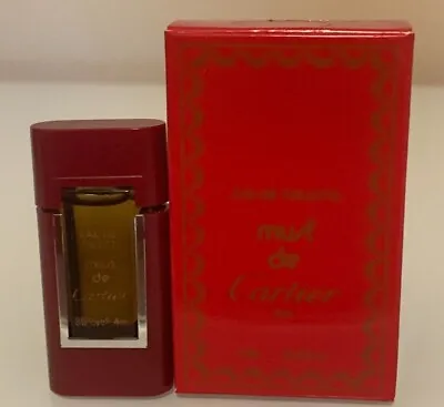 Vintage Must De Cartier. Eau De Toilette. 0.13 Fl Oz/ 4ml. Miniature Size. • $24