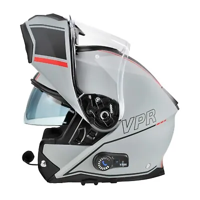 Viper Rs-v191 Blinc Bluetooth Flip Front Modular Motorcycle Helmet Meteor Grey • $286.12