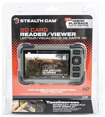 Stealth Cam SD Card Reader/Viewer 1080P Playback 4.3  Color LCD HD Touchscreen • $59.99