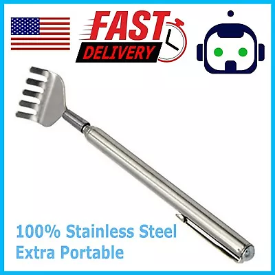 Metal Stainless Steel Back Scratcher Telescopic Extendable Claw Extender QW US • $3.49