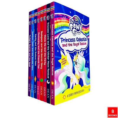 My Little Pony 8 Books Collection Set Princess Celestia And The Royal Rescue NEW • £16.78