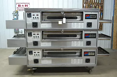 Middleby Marshall PS570G Triple Deck Stack 32  Split Belt Conveyor Pizza Oven • $20000