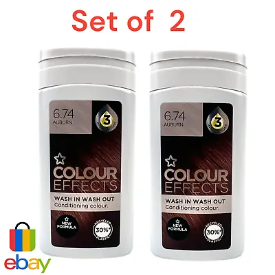 2 X Auburn Colour Wash In Wash Out Conditioning Colour 6.74 • £11.99