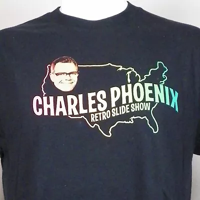 Charles Phoenix Retro Slide Show Men's T-Shirt Large • $12.99