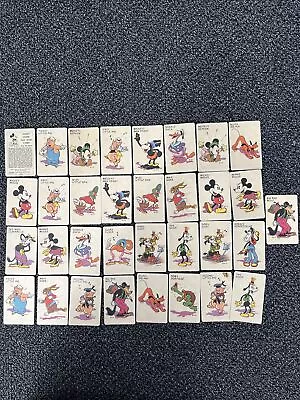 Mickey Mouse Antique Old Maid Cards Incomplete Set 33 Total Cards From 1930s • $199.99