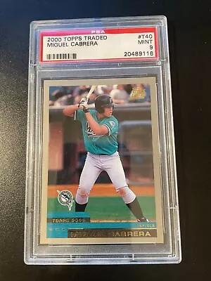 2000 Topps Traded #T40 Miguel Cabrera PSA 9 RC • $114.95