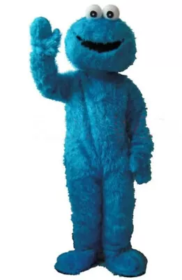 Professional Sesame Street Cookie Monster Mascot Costumes Suit Adult New • £146