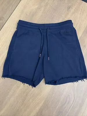 Mens Hollister  Jogger  Shorts With Pockets  - XXS - Navy With Subtle Branding • £4.25