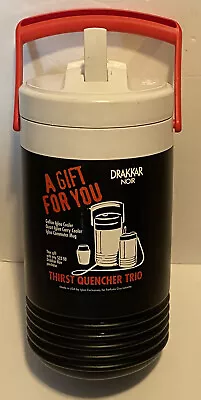 Vintage Igloo Drakkar Noir Gallon Water Cooler/Jug - Black And White • $17.84