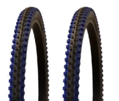 $39.99 • Buy Two (2) Vee Rubber Tires 26x2.00 V288 Blue Shoulder Mountain Bike Tires
