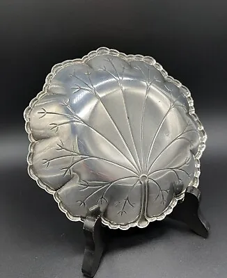 Webster Sterling Silver 5.75 “ Lily Pad Candy Dish Vintage Excellent 140grams • $124.98