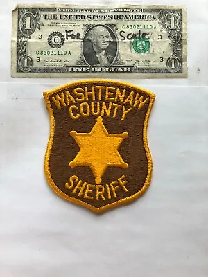  Washtenaw County Michigan Police Patch  Un-sewn Great Shape  • $10.75