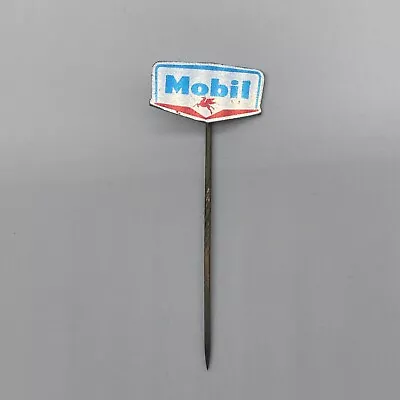 Vintage Mobil Gas Oil Company Silver Tone Advertising Stick Pin • $7