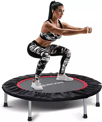 40/48  Foldable Mini Trampoline Max Load 330Lbs/440Lbs Fitness Rebounder With A • $127.99