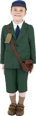 Childrens Military Fancy Dress WW II  Boy Costume Green With Hat • £25.97
