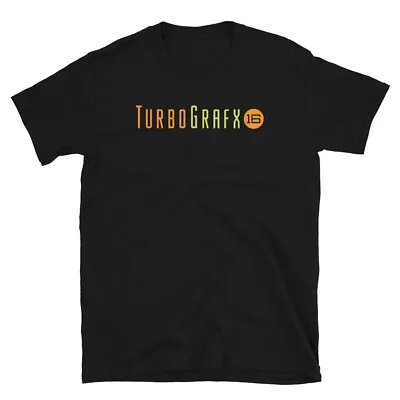 Turbografx 16 Logo T-Shirt NEC PC Engine Retro Video Game Console 16 Bit Gamer • $24.99