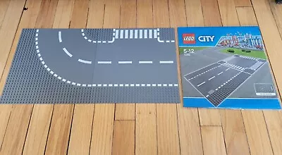  LEGO City Town 7281 + 7280 T-Junction Curve Crossroad Straight Road 4 Plates  • $45