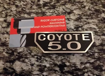 Coyote 5.0L  Cnc Billet Emblem Retro Badge Hot Rod Classic V8 Swap • $54.99