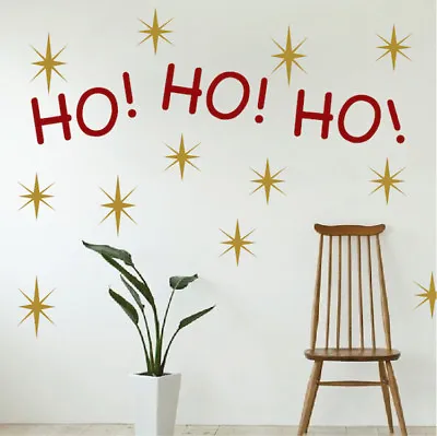 $112.95 • Buy Ho Ho Ho Holiday Wall Decal Christmas Window Stickers Christmas Decorations, H54