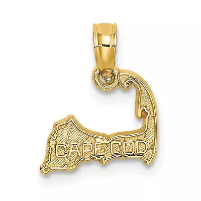 14K CAPE COD Map Charm Bracelet Necklace • $68.60