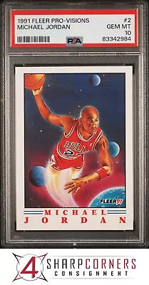 1991 Fleer Pro-visions #2 Michael Jordan Bulls Hof Psa 10 • $135.29