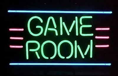 10  Vivid Game Room Video Vintage Game BIlliards Neon Sign Light Lamp Wall Decor • $84.99