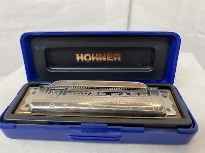 Vintage Blues Harp M.Hohner Harmonica Original Case Key Of A Germany • $30