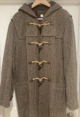 RRL Ralph Lauren Limited Edition English Wool Tweed Duffel Coat Jacket Sz XXL • $1395