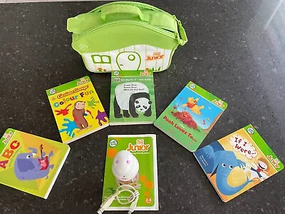 Leap Frog Tag Junior Frog Reader Pen - 4 Books & USB Lead - Good Condition • £24.99