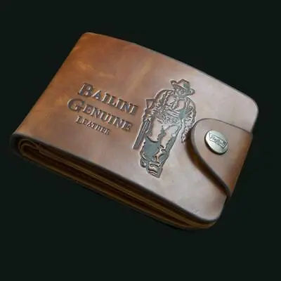 $5.59 • Buy Men Men's Leather Wallet ID Credit Card Holder Clutch Bifold Pocket Coin Purse