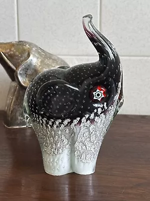 Authentic Vintage MURANO MILLEFIORI ART Glass ELEPHANT Bullicante DAMAGED • $38