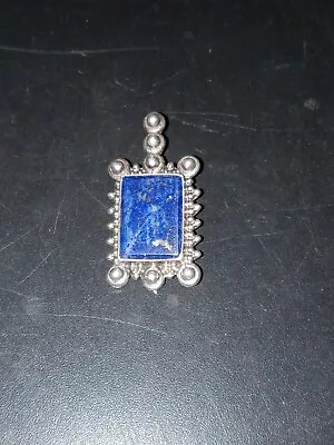 Vintage Single 925 Sterling SU Blue Lapis Earring Needs To Be Repaired • $1