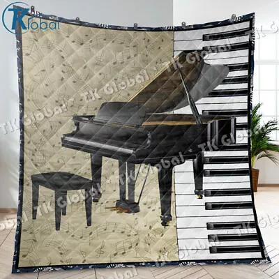 Piano Gabriel Quilt Piano Lover Quilt Blanket • $69.95
