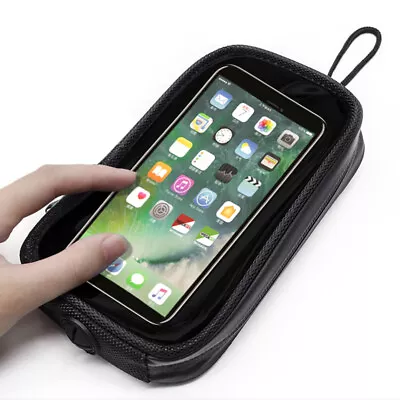  Universal Motorcycle Fuel Tank Bag Magnetic Fuel Bag Mobile Phone Holder PouchO • $16.79